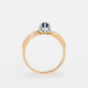  Woman Gold Ring With Blue Sapphire